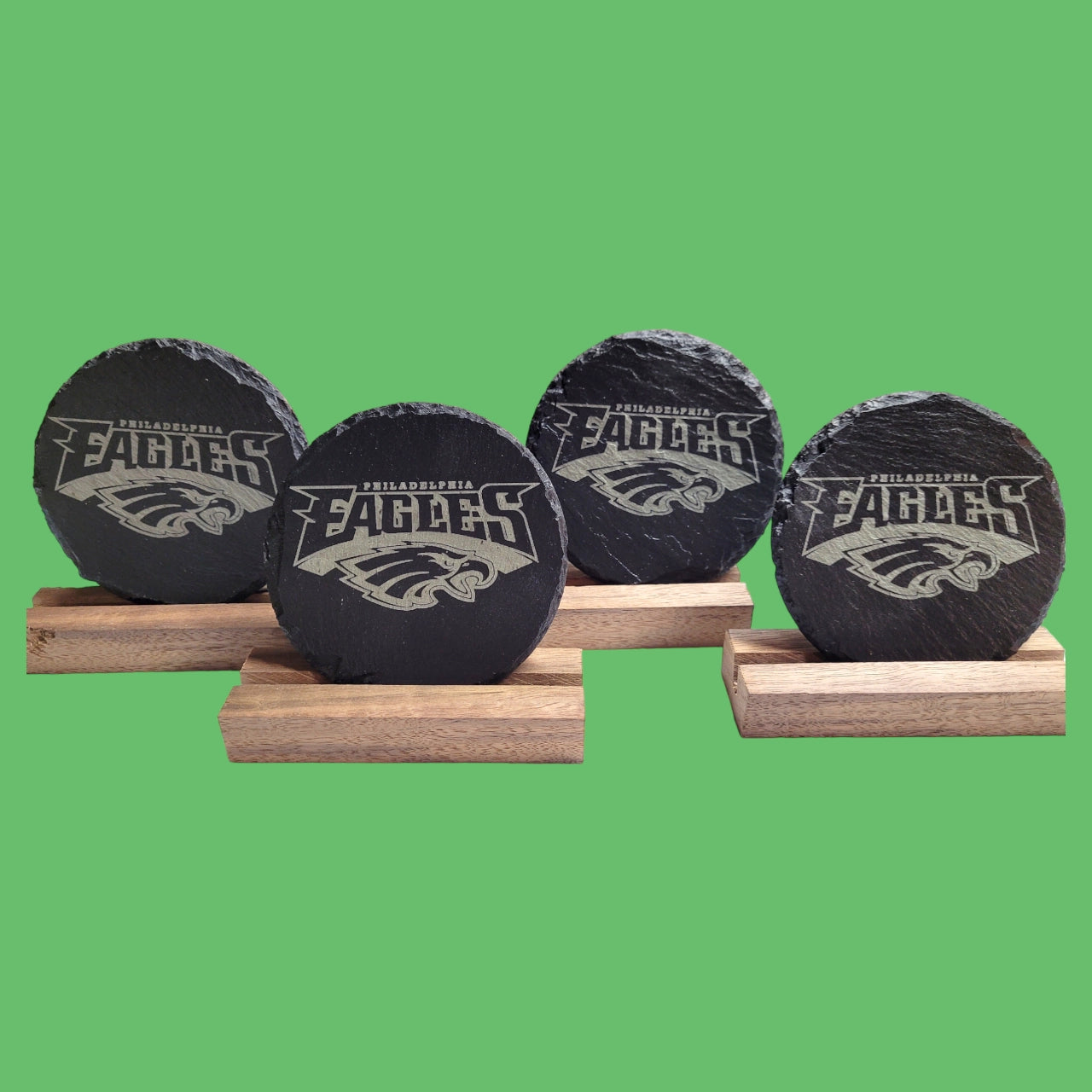 Eagles Slate Coasters Set (4) Round