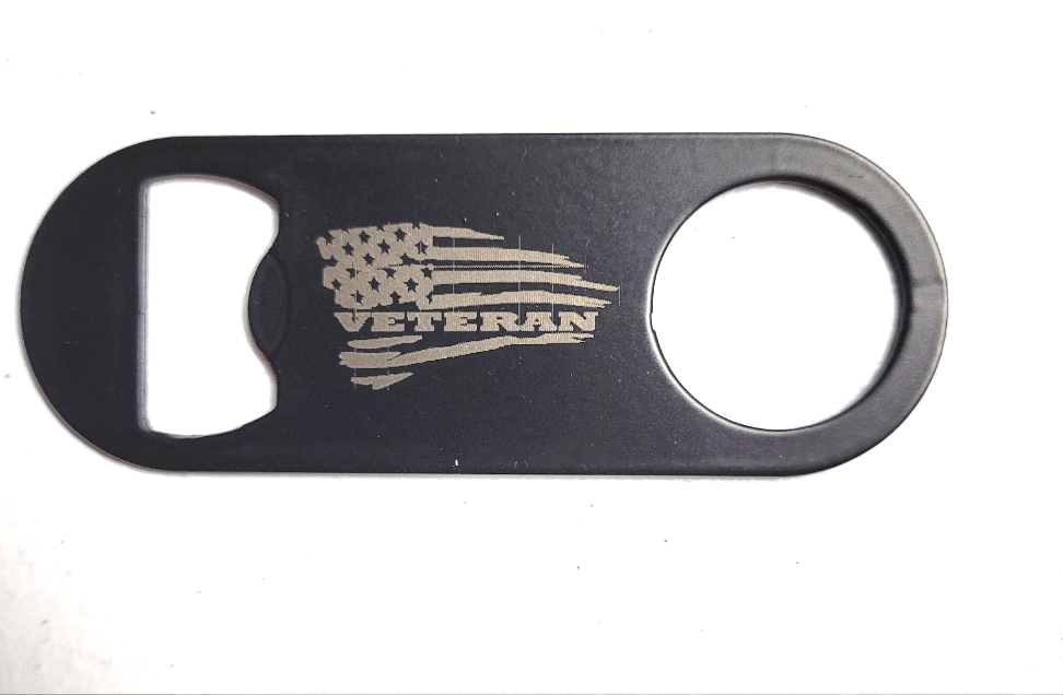 Bottle Opener Keychain-Army logo on front
