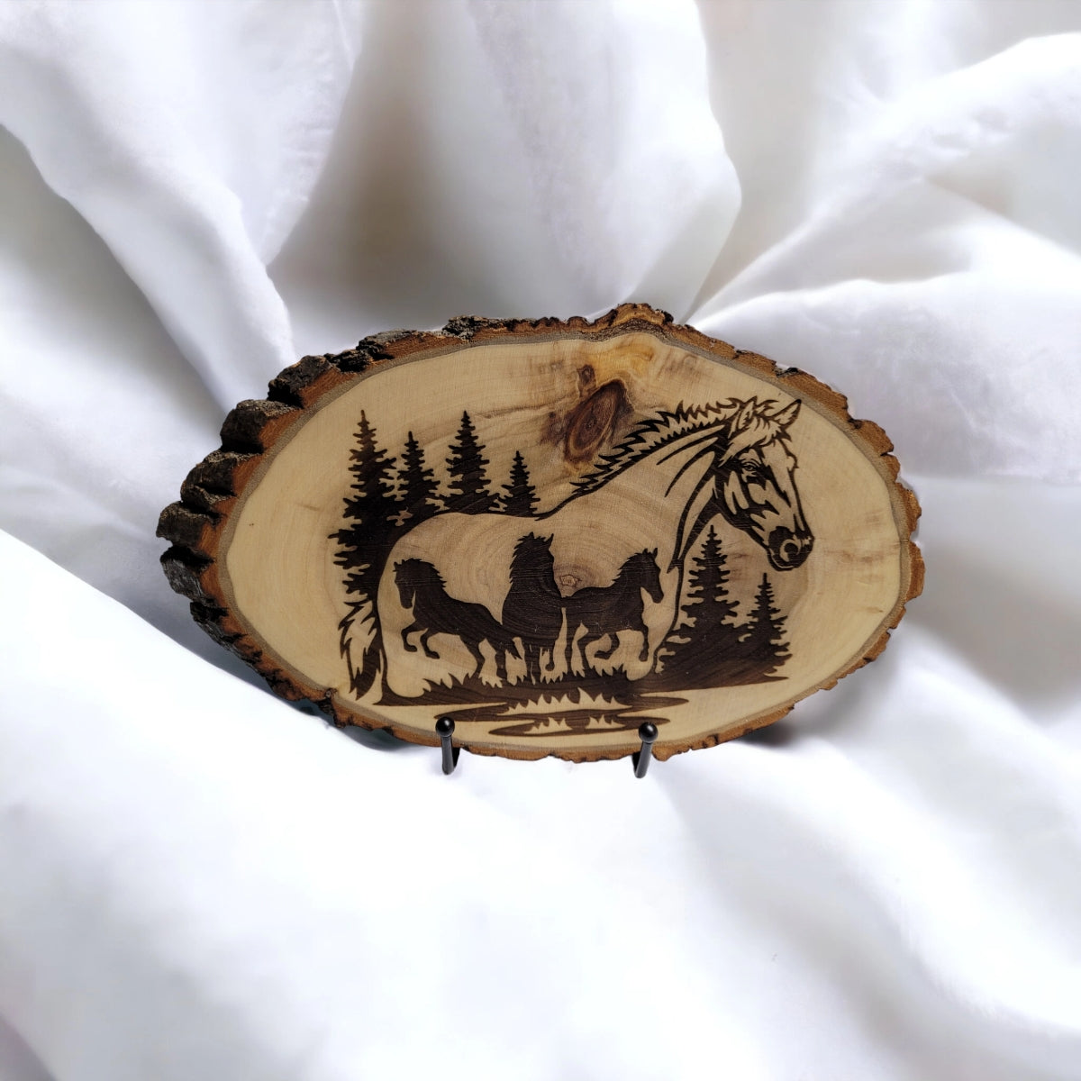 Wild Horses Running Free Wooden Plaque