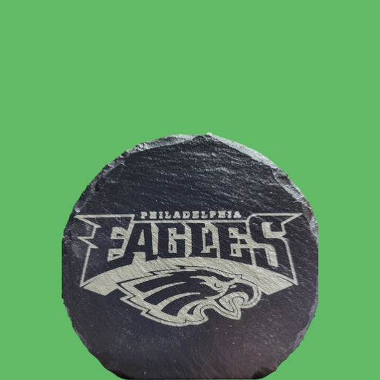 Eagles Slate Coasters Set (4) Round