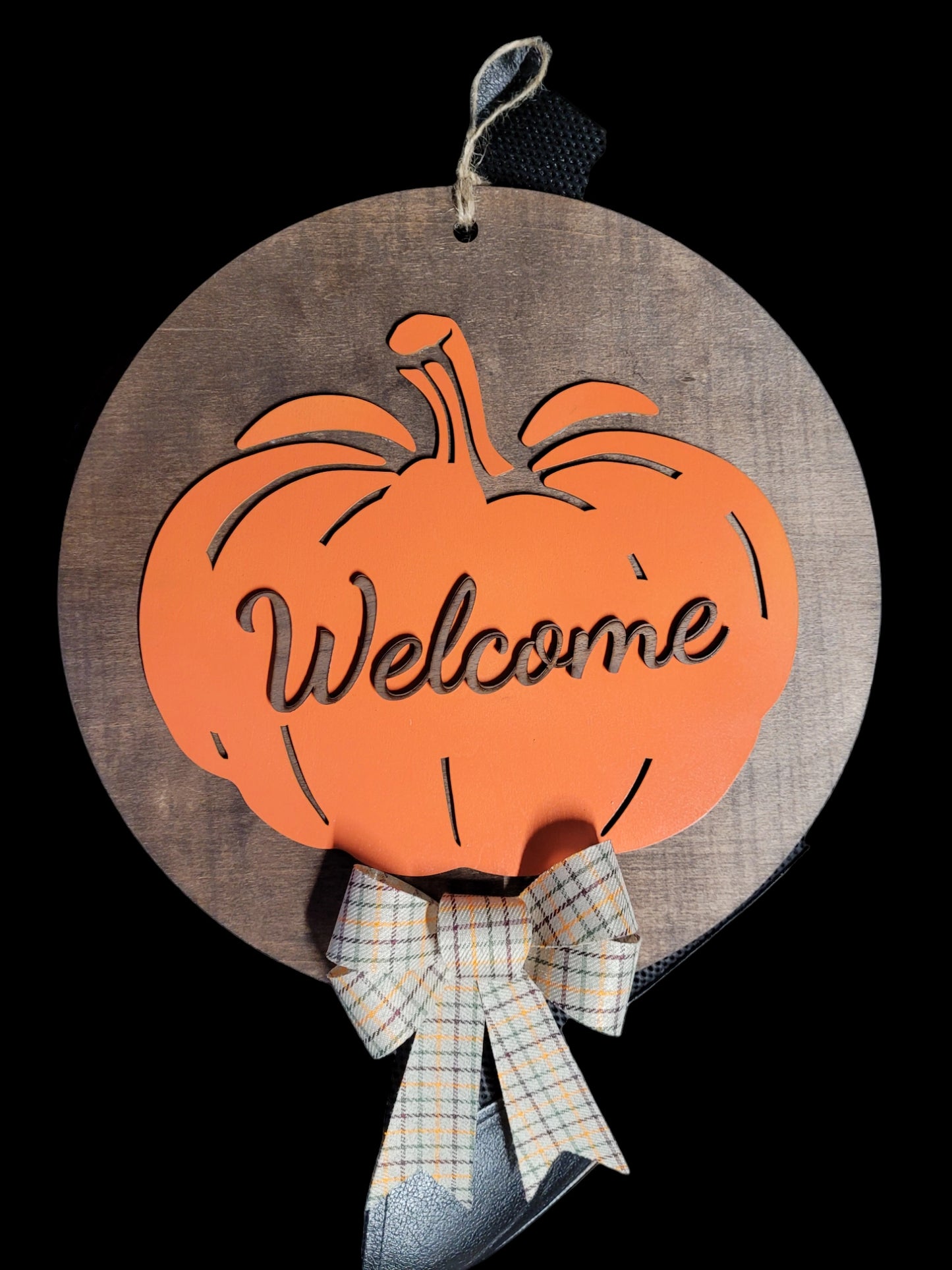 Welcome Pumpkin Sign