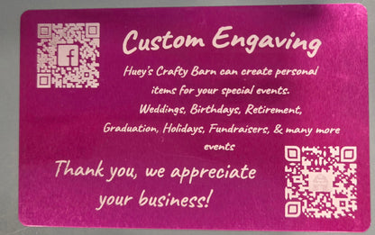Metal Business Cards-Sample