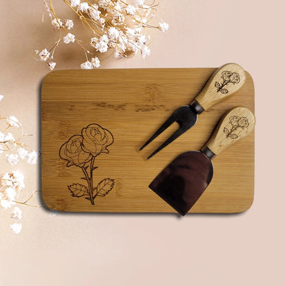 Small Bamboo Charcuterie Board can be personalized
